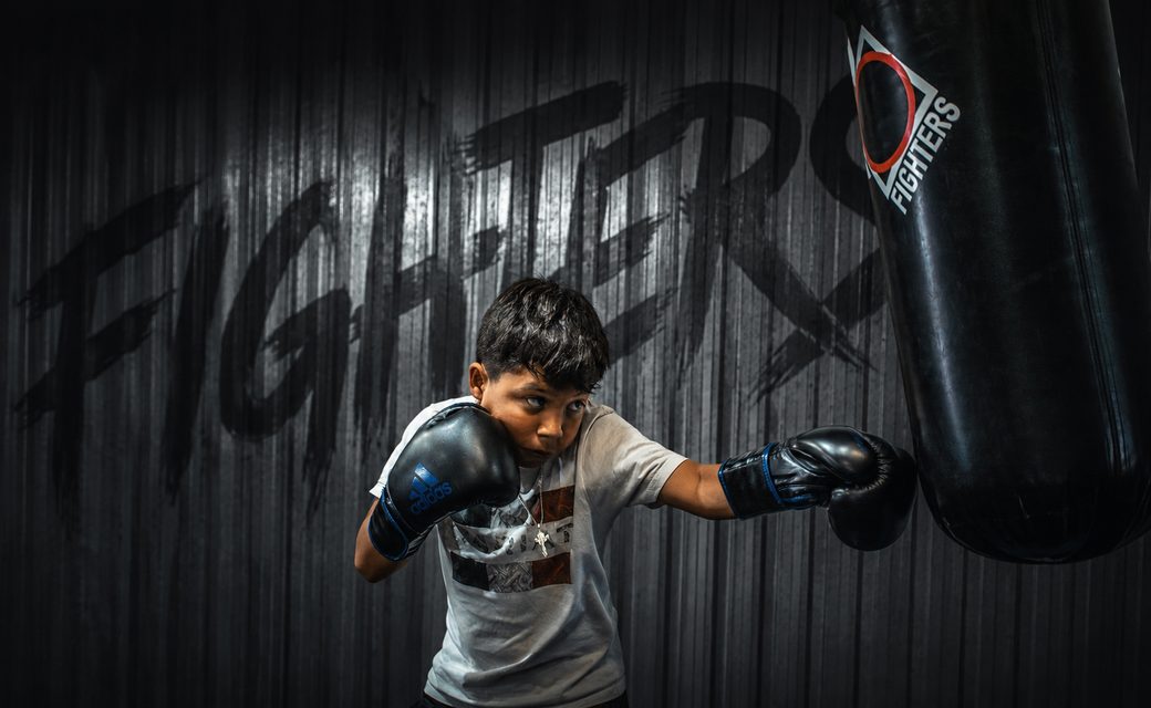 Youth boxing at Fighters Boxing Gym